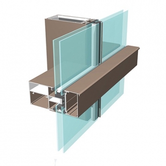 Aluminum extrusion curtain wall profile